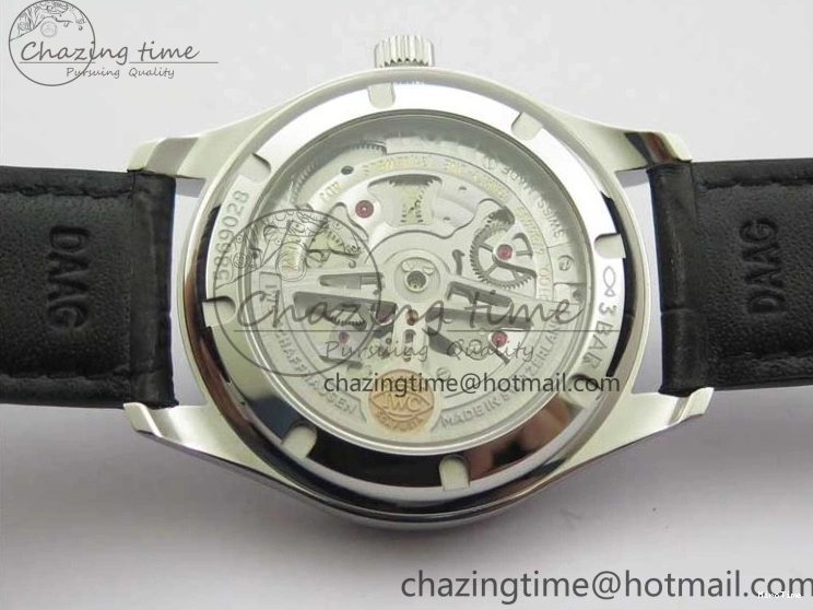 MIROTIME 0426 TimelessDesign Portuguese IW358304 ZF 1:1 Best Edition SS Blue Dial on Leather Strap A 7078